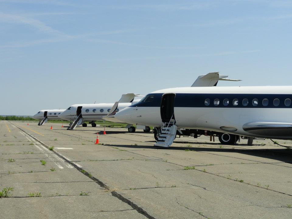 Stairs Let Down of Three Jets