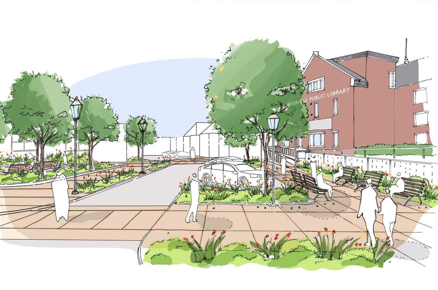 Appleton Street conceptual view streetscape