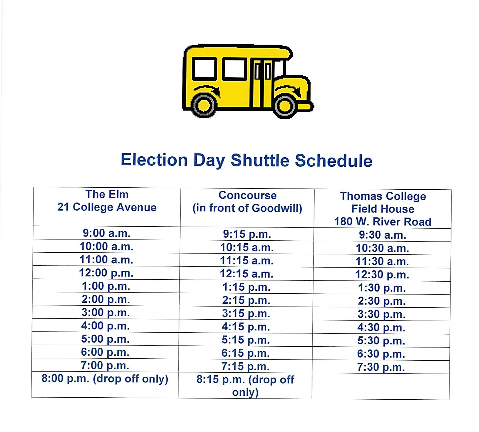 Election Day Shuttle