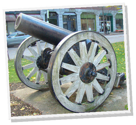 Present Day - the Cannon in Castonguay Square